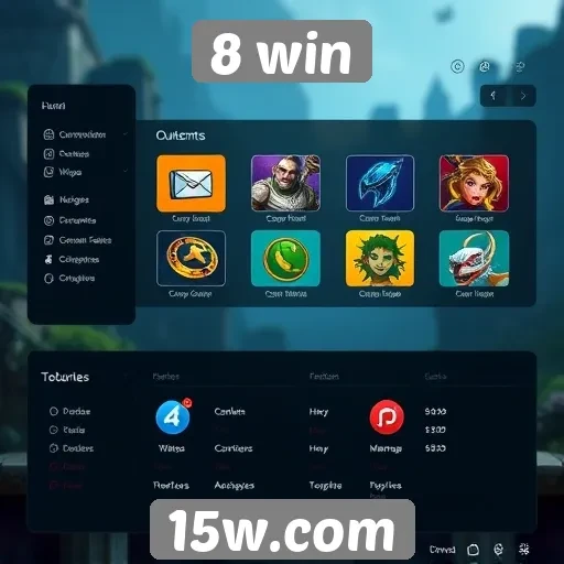 Análise da interface do usuário no 8 win