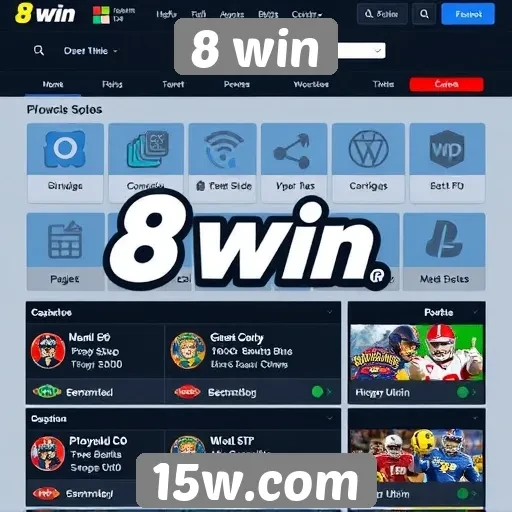 Análise das funcionalidades do site 8 win